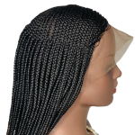 Black Zig Zag Braided Wig