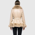 Faux Fur Trimmed Coat