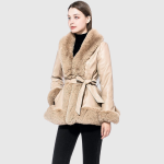 Faux Fur Trimmed Coat